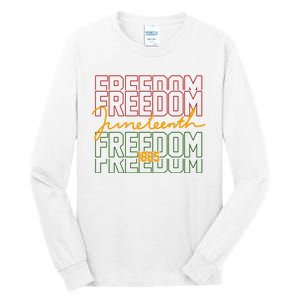 Freedom Juneteenth 1865 Tall Long Sleeve T-Shirt