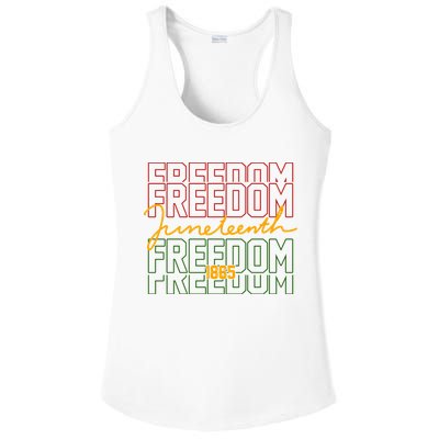 Freedom Juneteenth 1865 Ladies PosiCharge Competitor Racerback Tank