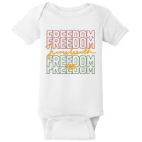 Freedom Juneteenth 1865 Baby Bodysuit