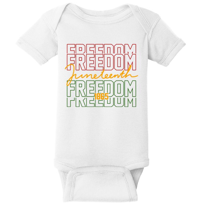 Freedom Juneteenth 1865 Baby Bodysuit