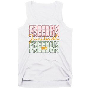 Freedom Juneteenth 1865 Tank Top