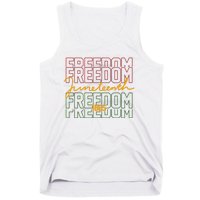 Freedom Juneteenth 1865 Tank Top