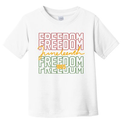 Freedom Juneteenth 1865 Toddler T-Shirt
