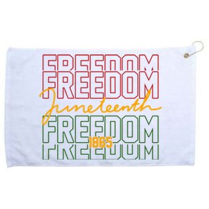 Freedom Juneteenth 1865 Grommeted Golf Towel