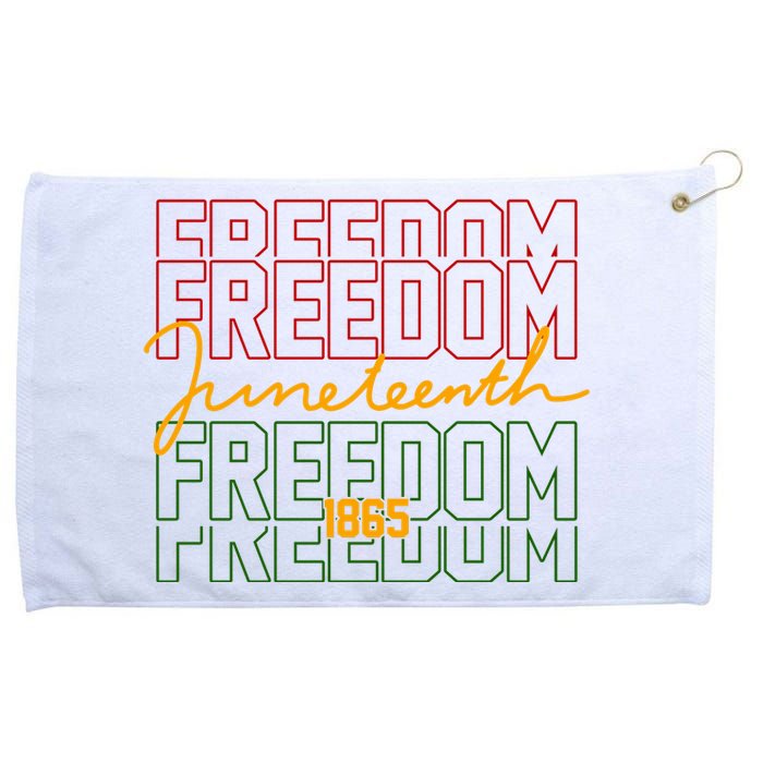 Freedom Juneteenth 1865 Grommeted Golf Towel