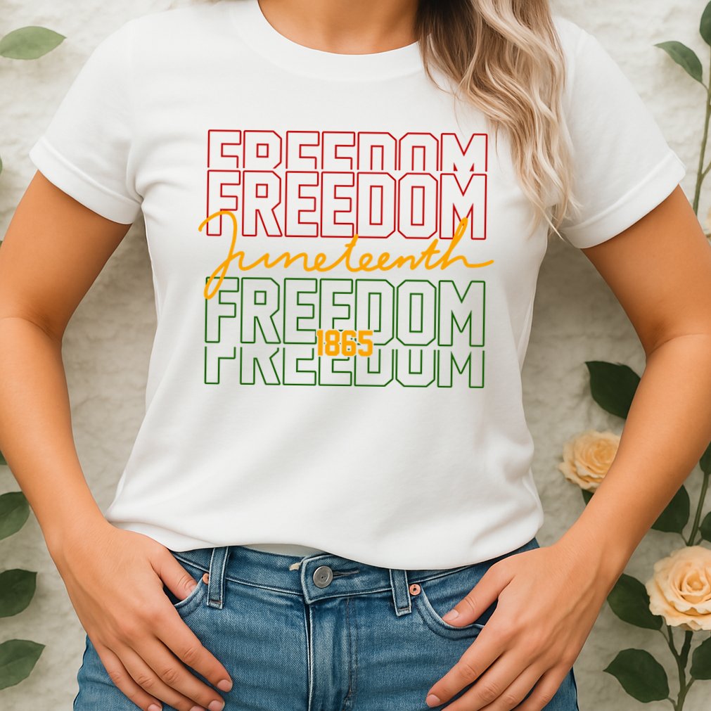 Freedom Juneteenth 1865 Womens T-Shirt