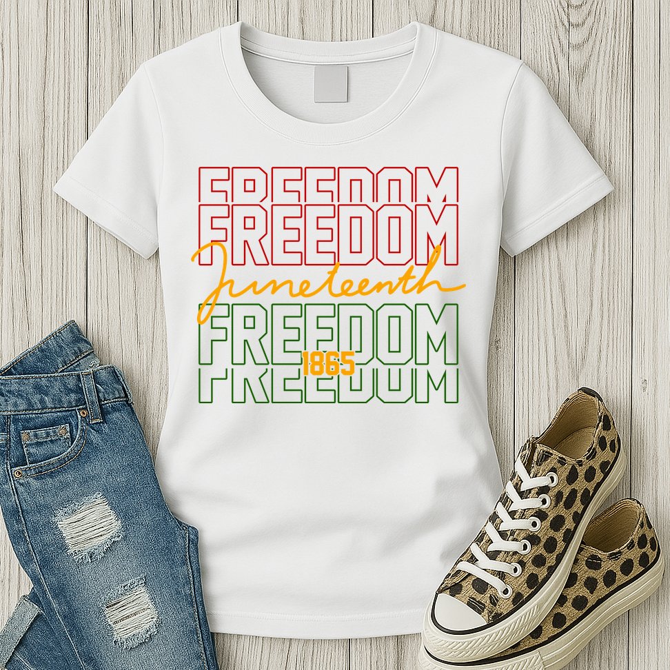 Freedom Juneteenth 1865 Womens T-Shirt