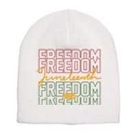 Freedom Juneteenth 1865 Short Acrylic Beanie