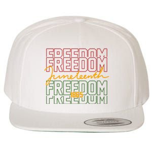 Freedom Juneteenth 1865 Wool Snapback Cap