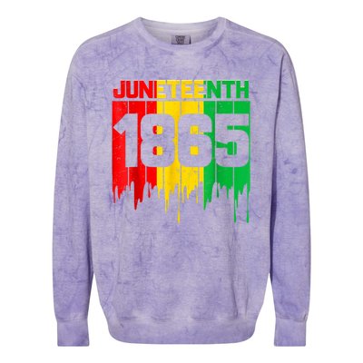 Funny Juneteenth 1865 African Colorblast Crewneck Sweatshirt