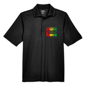 Funny Juneteenth 1865 African Men's Origin Performance Pique Polo