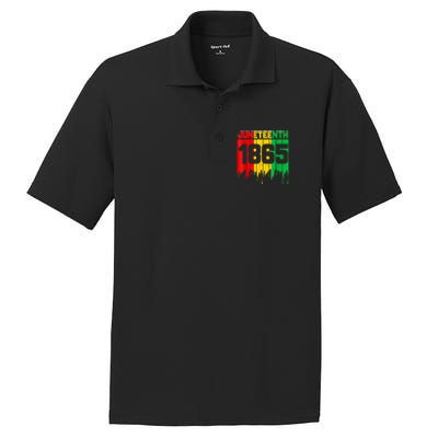 Funny Juneteenth 1865 African PosiCharge RacerMesh Polo