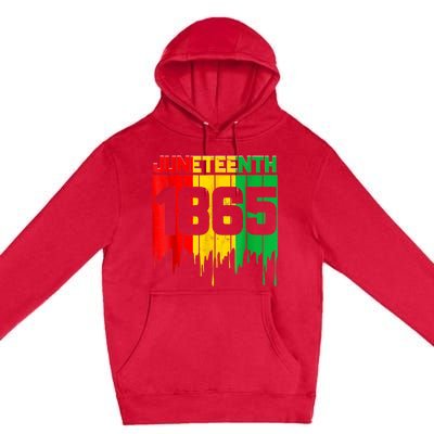 Funny Juneteenth 1865 African Premium Pullover Hoodie