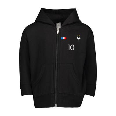 FRANCE JERSEY 10 FRENCH FOOTBALL SOCCER Toddler Zip Fleece Hoodie