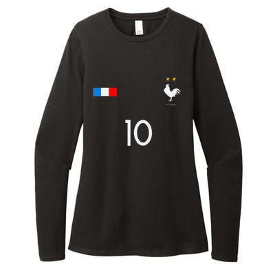 FRANCE JERSEY 10 FRENCH FOOTBALL SOCCER Womens CVC Long Sleeve Shirt