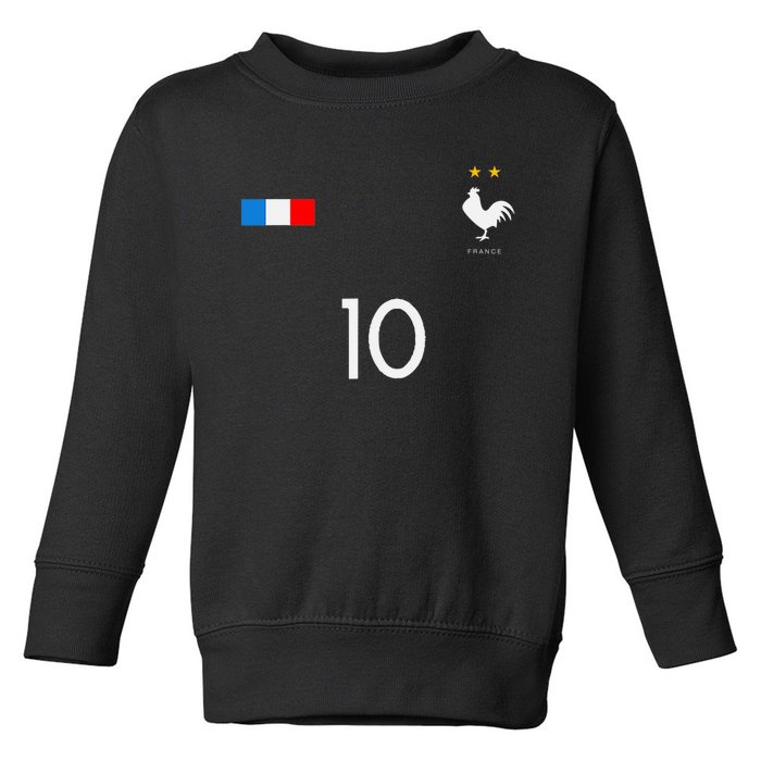 FRANCE JERSEY 10 FRENCH FOOTBALL SOCCER Toddler Sweatshirt