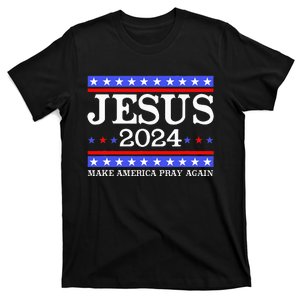 Funny Jesus 2024 Vote Make America Pray Again Christ T-Shirt