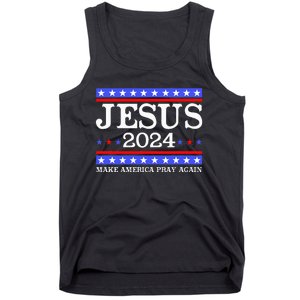 Funny Jesus 2024 Vote Make America Pray Again Christ Tank Top