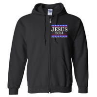 Funny Jesus 2024 Vote Make America Pray Again Christ Full Zip Hoodie