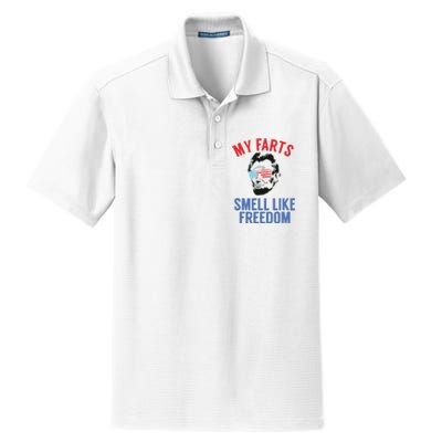 Funny July 4th Party Funny Abe Lincoln Dry Zone Grid Polo