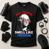 Funny July 4th Party Funny George Washington Cooling Performance Crew T-Shirt