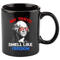 Funny July 4th Party Funny George Washington 11oz C Handle Ceramic Mug