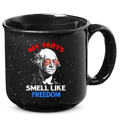 Funny July 4th Party Funny George Washington 15oz Campfire Ceramic Mug