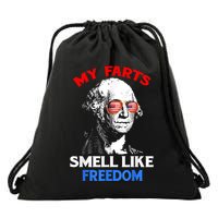 Funny July 4th Party Funny George Washington Drawstring Bag