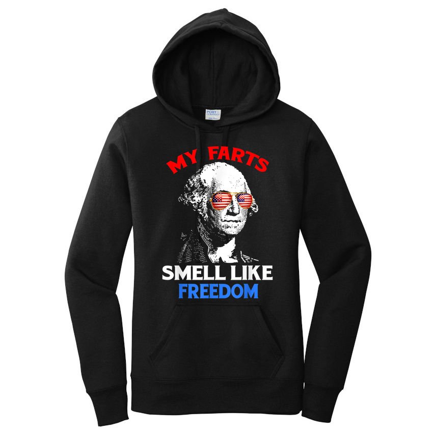 Funny July 4th Party Funny George Washington Women's Pullover Hoodie