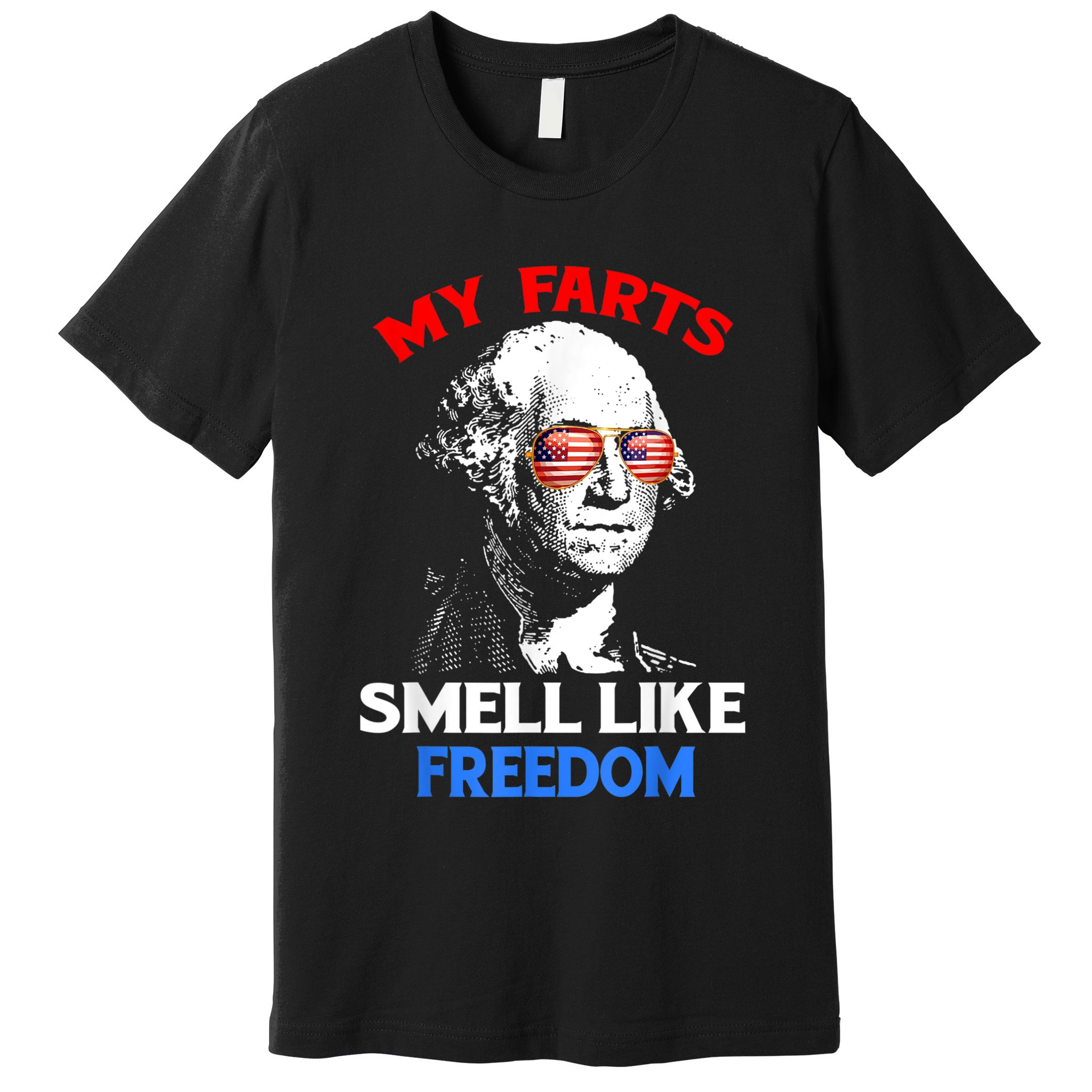 Funny July 4th Party Funny George Washington Premium T-Shirt