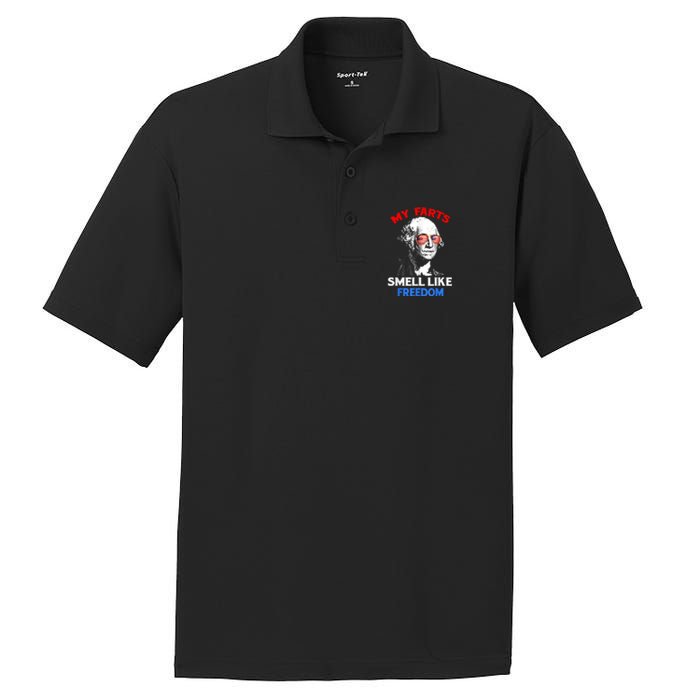 Funny July 4th Party Funny George Washington PosiCharge RacerMesh Polo