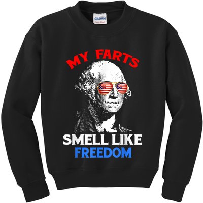 Funny July 4th Party Funny George Washington Kids Sweatshirt
