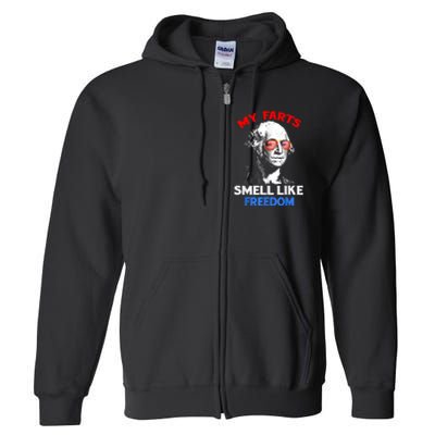 Funny July 4th Party Funny George Washington Full Zip Hoodie