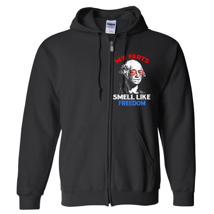 Funny July 4th Party Funny George Washington Full Zip Hoodie