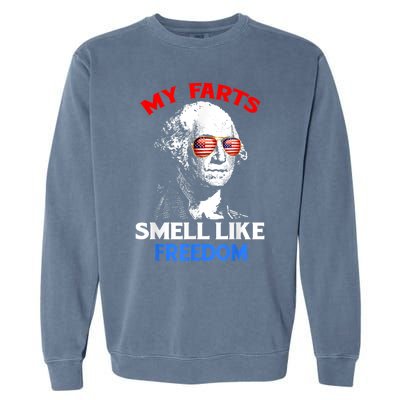 Funny July 4th Party Funny George Washington Garment-Dyed Sweatshirt