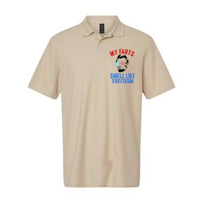 Funny July 4th Party Funny Abe Lincoln Softstyle Adult Sport Polo