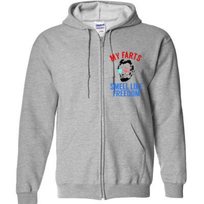 Funny July 4th Party Funny Abe Lincoln Full Zip Hoodie