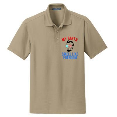 Funny July 4th Party Funny Abe Lincoln Dry Zone Grid Polo