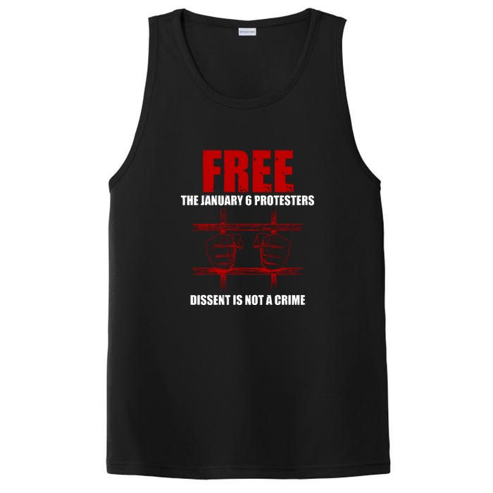 Free January 6 Protesters J6 Conservative Anti Biden PosiCharge Competitor Tank