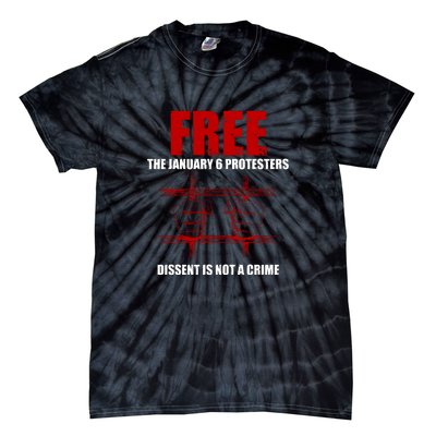 Free January 6 Protesters J6 Conservative Anti Biden Tie-Dye T-Shirt