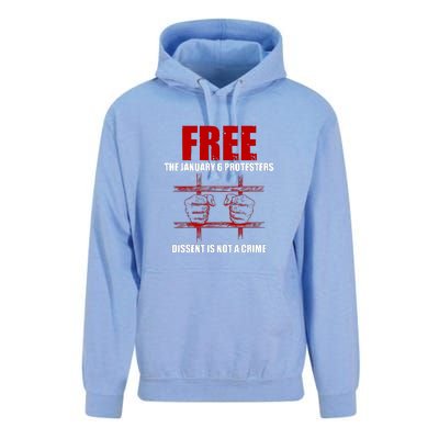 Free January 6 Protesters J6 Conservative Anti Biden Unisex Surf Hoodie