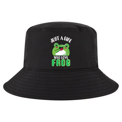 Frog Just A Girl Who Loves Frogs Funny Frog Lover Gift Cool Comfort Performance Bucket Hat