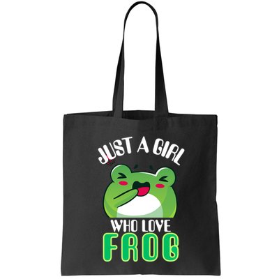 Frog Just A Girl Who Loves Frogs Funny Frog Lover Gift Bag