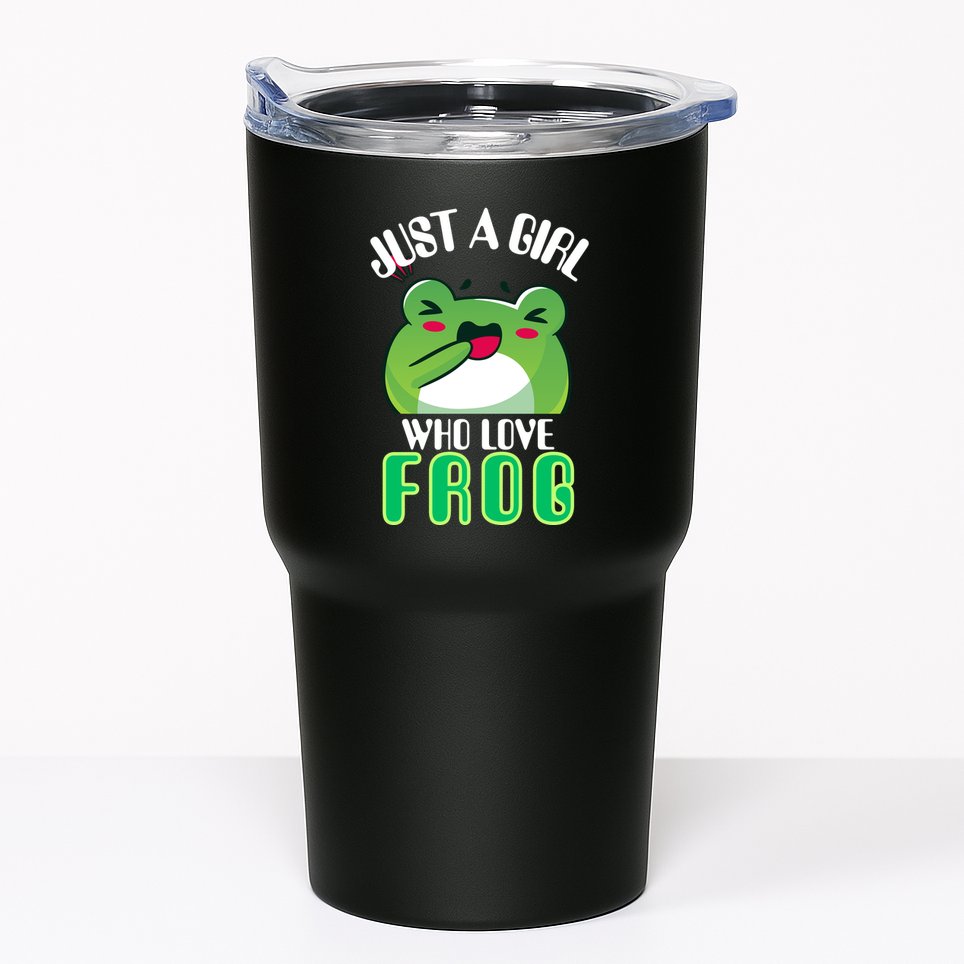 Frog Just A Girl Who Loves Frogs Funny Frog Lover Gift Tumbler