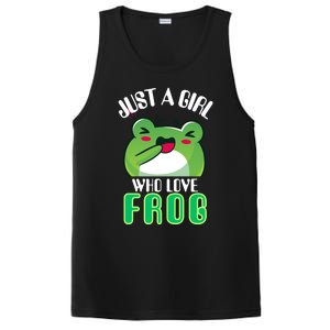 Frog Just A Girl Who Loves Frogs Funny Frog Lover Gift PosiCharge Competitor Tank