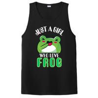 Frog Just A Girl Who Loves Frogs Funny Frog Lover Gift PosiCharge Competitor Tank