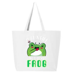 Frog Just A Girl Who Loves Frogs Funny Frog Lover Gift 25L Jumbo Tote