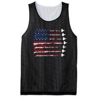 Fighter Jet Airplane Usa Flag Mesh Reversible Basketball Jersey Tank