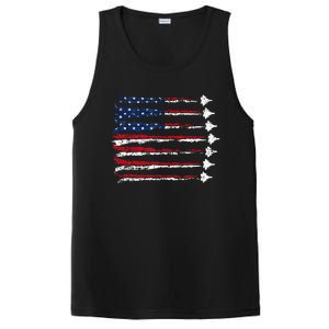 Fighter Jet Airplane Usa Flag PosiCharge Competitor Tank