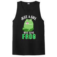 Frog Just A Girl Who Loves Frogs Funny Frog Lover Gift PosiCharge Competitor Tank